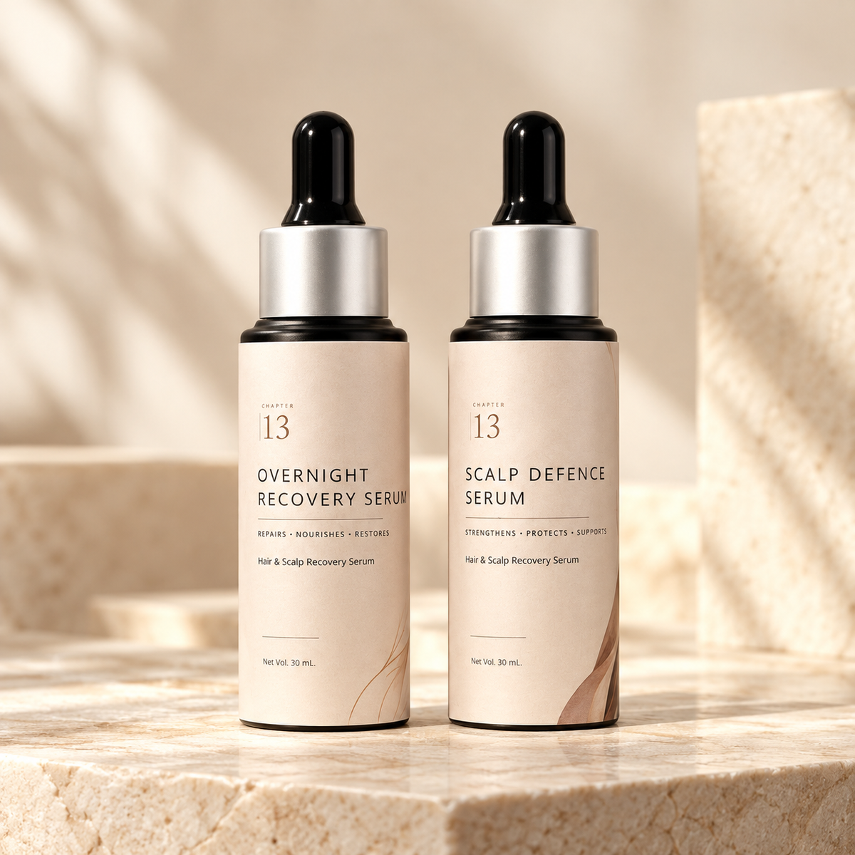 Scalp Recovery + Defence Serum Duo – Day & Night Scalp Care System